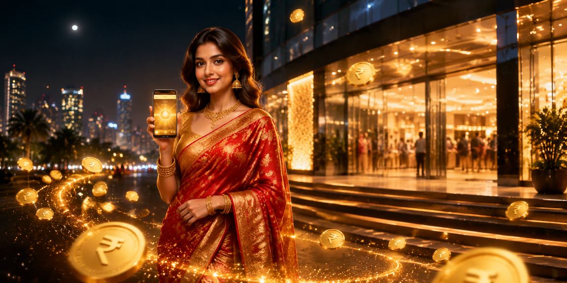 Mumbai casino app user playing in saree